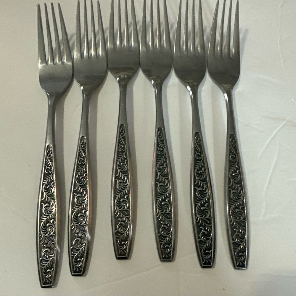 Hanford Forge Stainless Steel DELPRADO DEL‎ PRADO 6 Dinner Forks